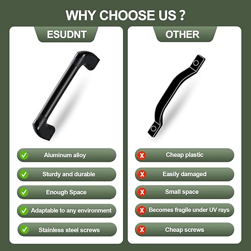 Miniatura 3 de Asa de agarre para caravana, barra de asistencia de aluminio para puerta de entrada automotriz para cámper, remolque, camión, remolque de carga,