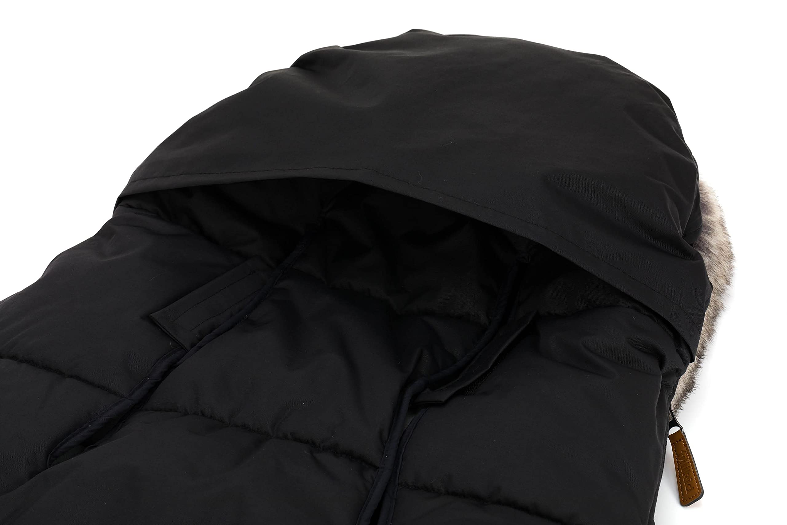 Fillikid Winterfußsack Manaslu extra warm mit Coral Fleece für Kinderwagen Buggy Jogger / Fußsack, Schwarz, 97x50x10 cm (1er Pack)