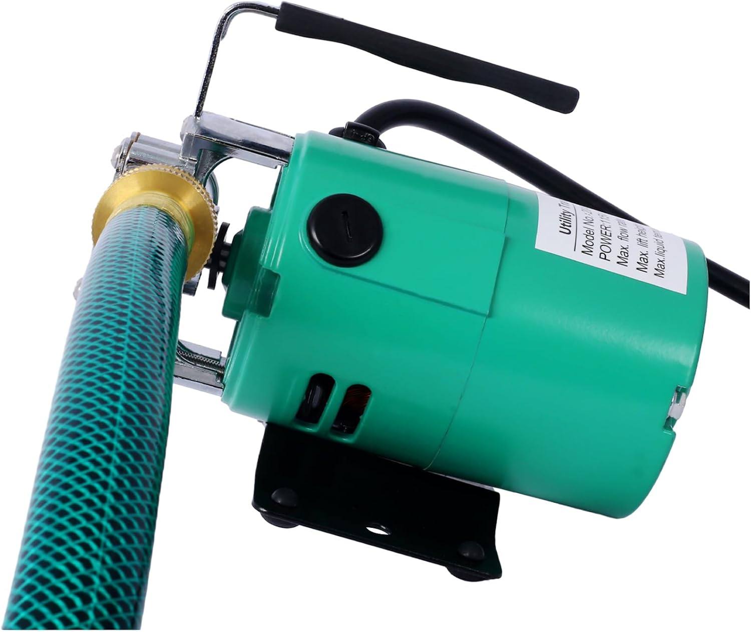 Water Transfer Pump, 115V 330 Gallon Per Hour - Portable Electric Utility Pump with ON/OFF Switch and 6' Water Hose Kit - Remove Water From Garden, Hot Tub, Pool, Aquariums, and More