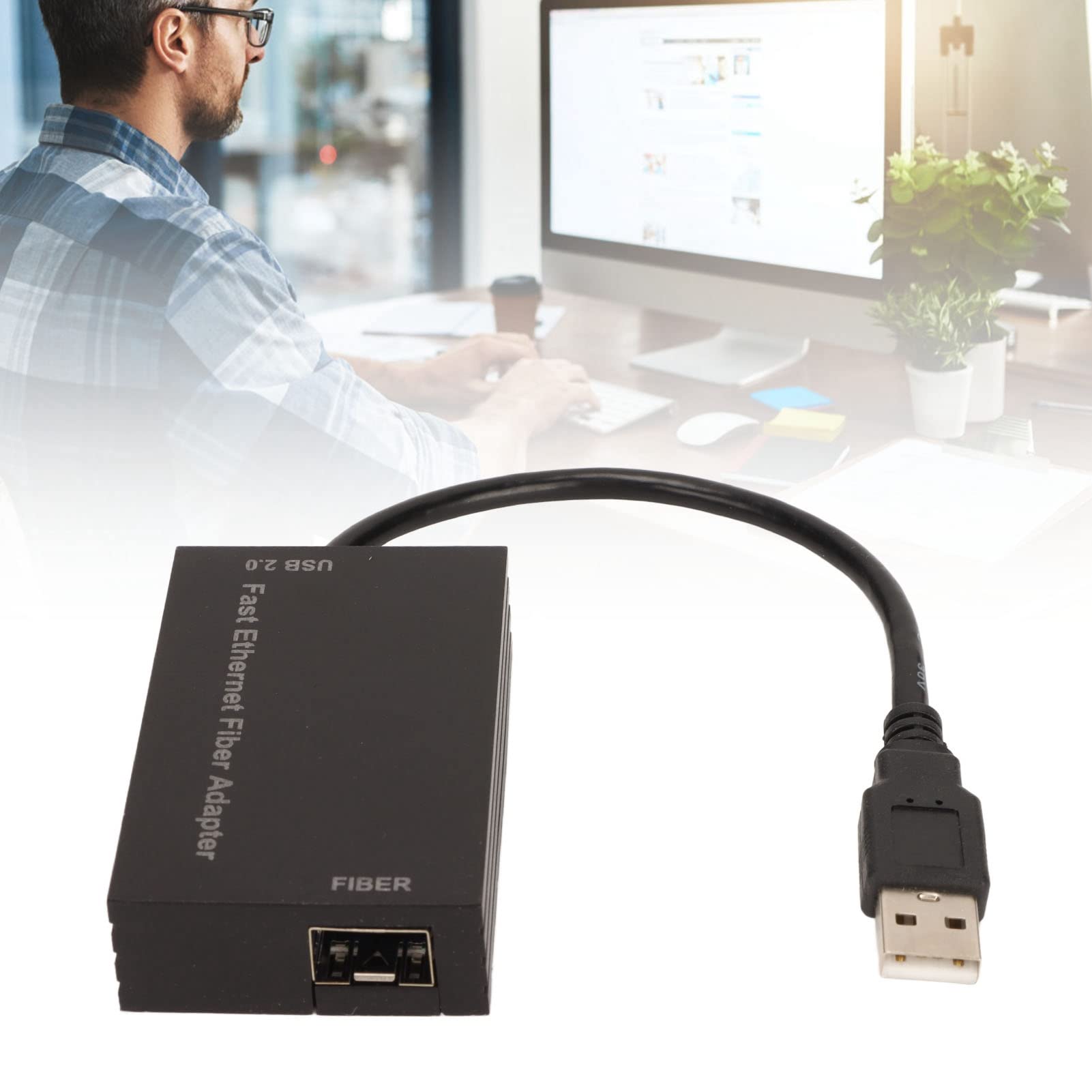 Adapter Serwera USB 2.0 100M Ethernet, Szybki Konwerter Sieci Przewodowej na USB Tryb Oszczędzania Energii Internet Rj45 na Adapter USB dla Windows 10, 8.1, 7, dla Windows XP, dla Linux