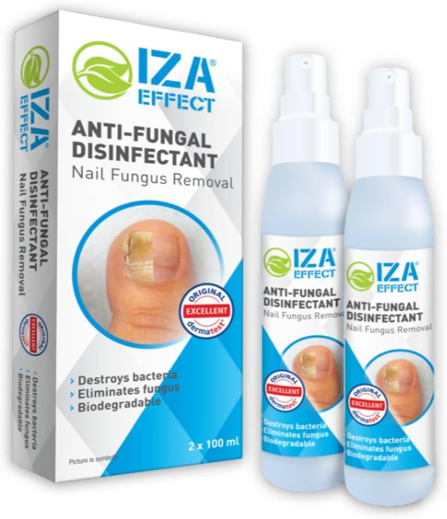 Nail Fungus Remover Spray - Visible Change in 7 Days - Odorless Antifungal Treatment - Effective on Athlete’s Foot, Smelly Shoes & Feet - Easy to Use - (2x100ml)