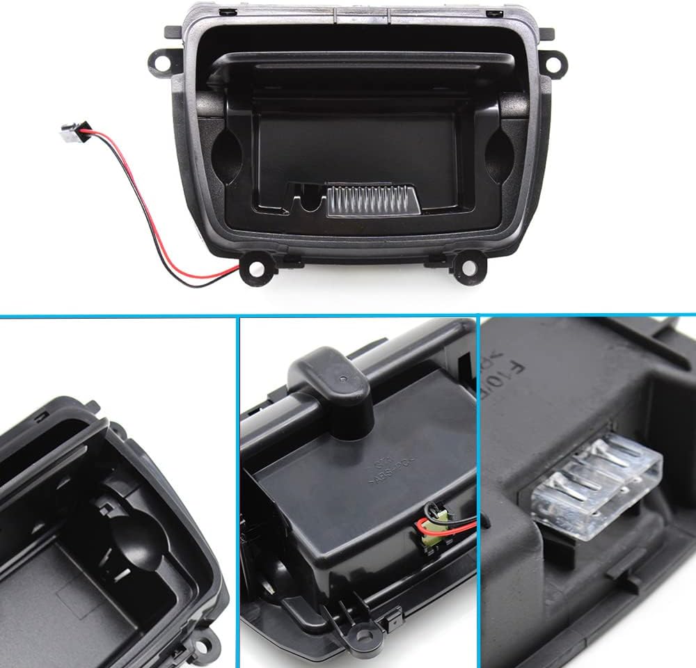 Front Center Console Ashtray Box Cover with Liner Case Ashtray Insert Assembly Interior Accessories Replacement Compatible with BMW 5 Series F10 F11 520 523 525 528 530 535 550 51169206347