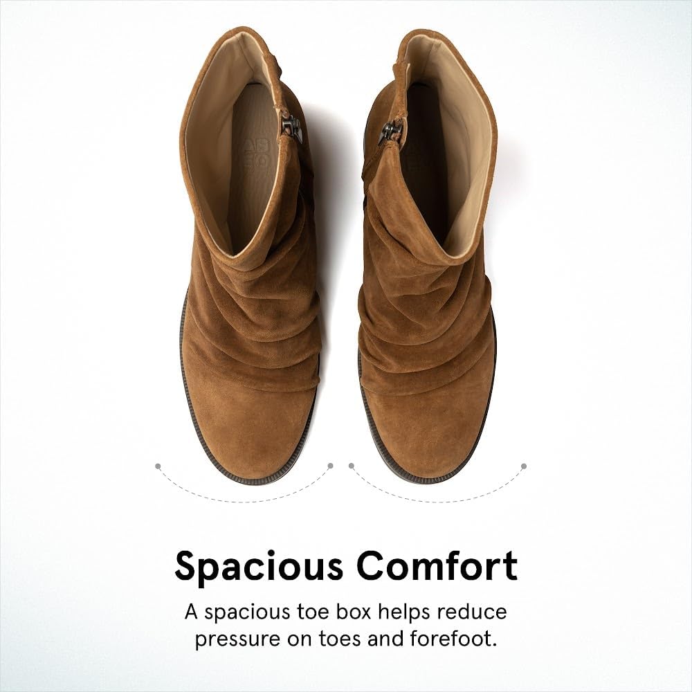 ABEO Traverse Scrunch Metatarsal Ankle Booties for Women | Fall Boots for Women | Metatarsalgia Boots | Metatarsal Boots