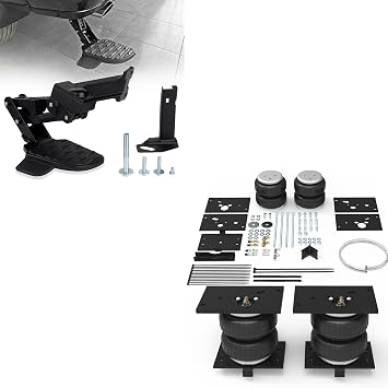 Rear Bed Step Compatible with Dodge Ram 2500, Air Bags Suspension Kit for 2014-2024 Dodge Ram 2500 2WD 4WD