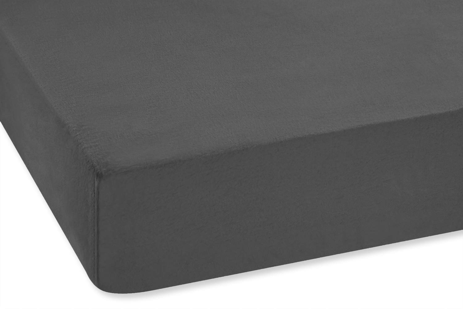 SETEX Fitted Sheet, Cotton, Darkgray, 100 x 200 - Image 2