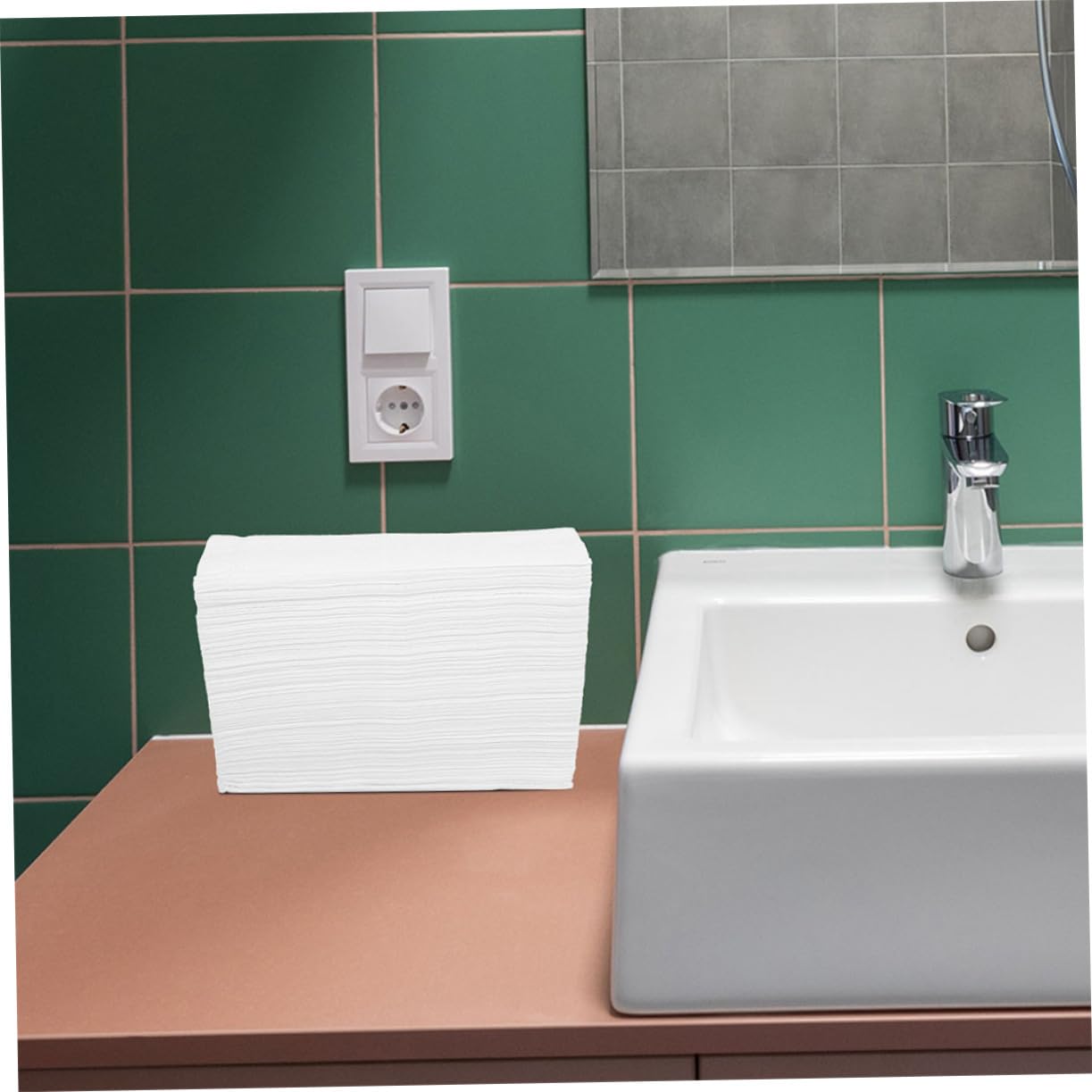 Toallas de Mano Desechables 2 Pack de Papel Blanco para Baño