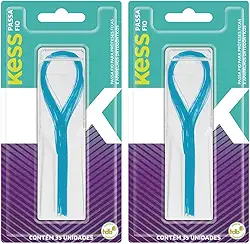 Kit Com 2 Passa Fio Kess | 70 Unidades | Guia Para O Fio Dental | Para Aparelhos E Próteses
