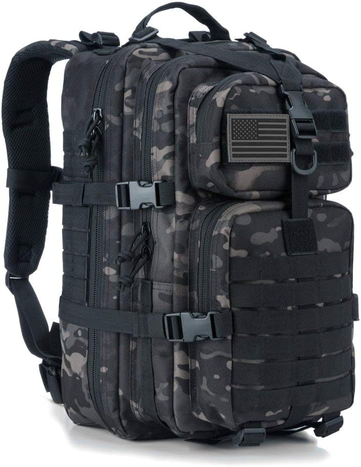Military Tactical Backpack Small Assault Pack Army Molle Bug Bag Backpacks School Rucksack Daypack Black Camo