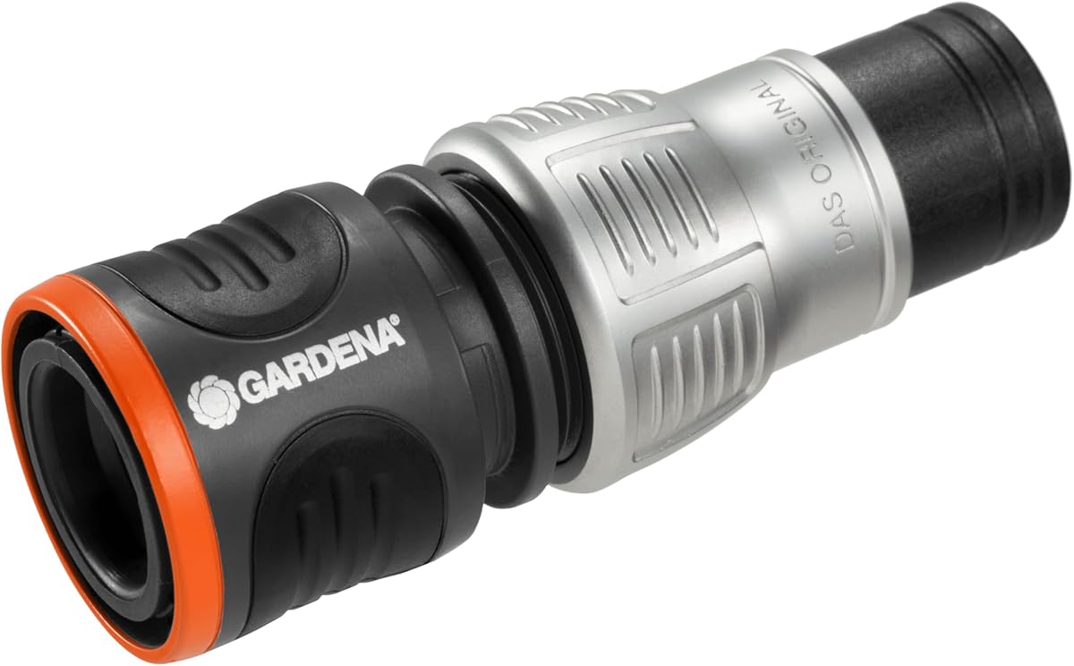 GARDENA Premium Water Stop, 13 mm (1/2 pulgada) - 15 mm (5/8 pulgada): Water Stop, Frost-Resistant, Packaged (18253-20)