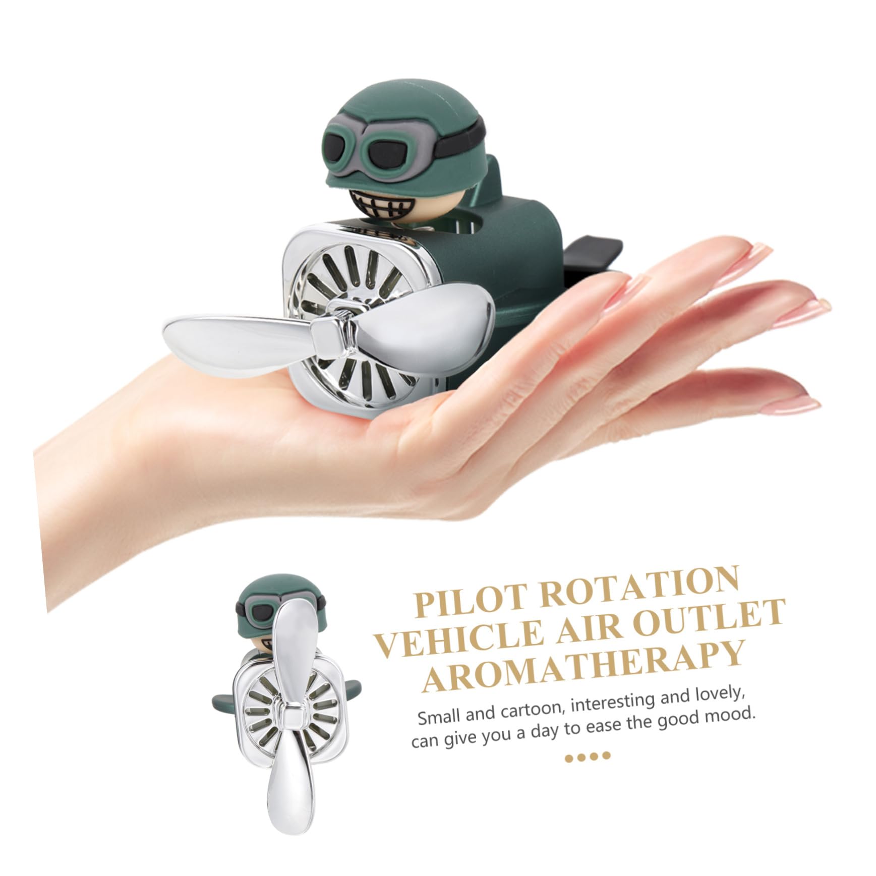 Mobestech 3pezzi Clip Per Auto Decorazione Vent Carina e Profumatore Per Auto Rotante Cartoon Per Interni e Oli Essenziali