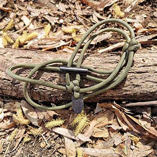 Bsgb Fire Starter Necklace | Ceramic Striker | Long Ferro Rod|Mini Size Edc Survival Kit For Fire Starter Ferro Rod (Black) #TOP7