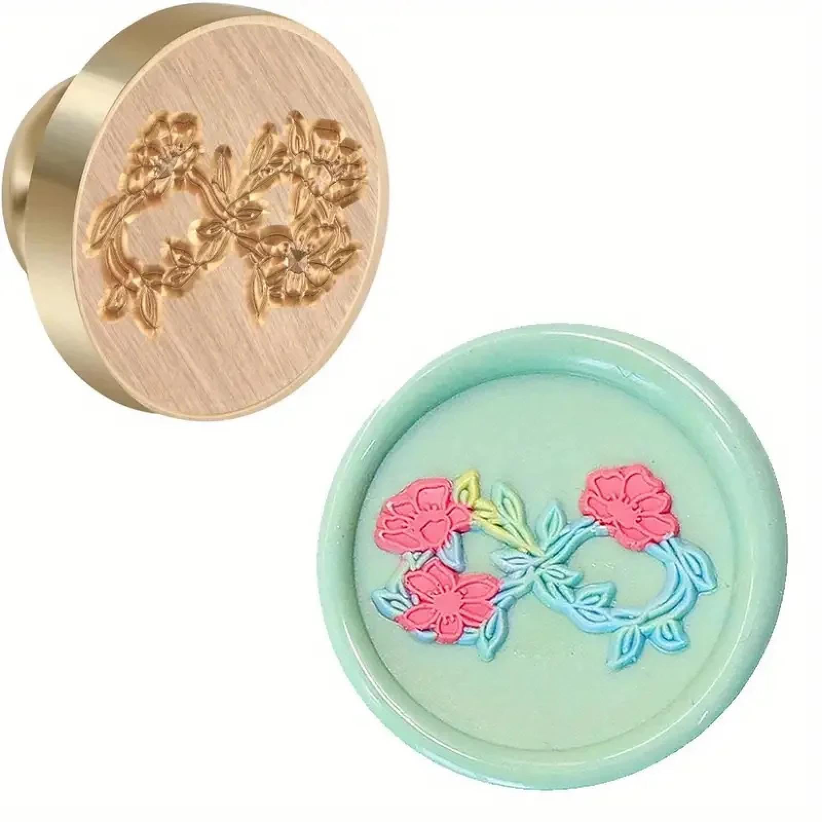 Sceau de cire en laiton avec poignée style 4 le coffret idéal pour amateurs d'artisanat