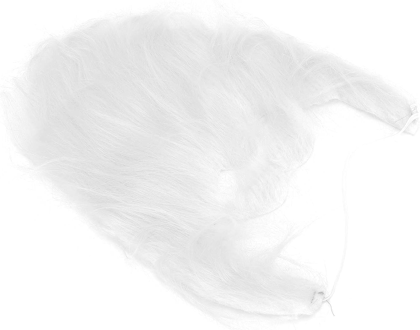 White Fake Beard, Made Of Plush Cloth Costume Beard and Harmless Equipped with an Elastic Band for Life for Parties for Family for Festival Performances