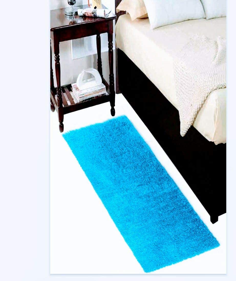 RMHandloom Anti Skid Bedside Runner Carpet | Mat for Bedroom, Living Room, Floor and Home Decor (Turquoise, 2 x 6) (B08R67PQGX) Amazon Price History, Amazon Price Tracker
