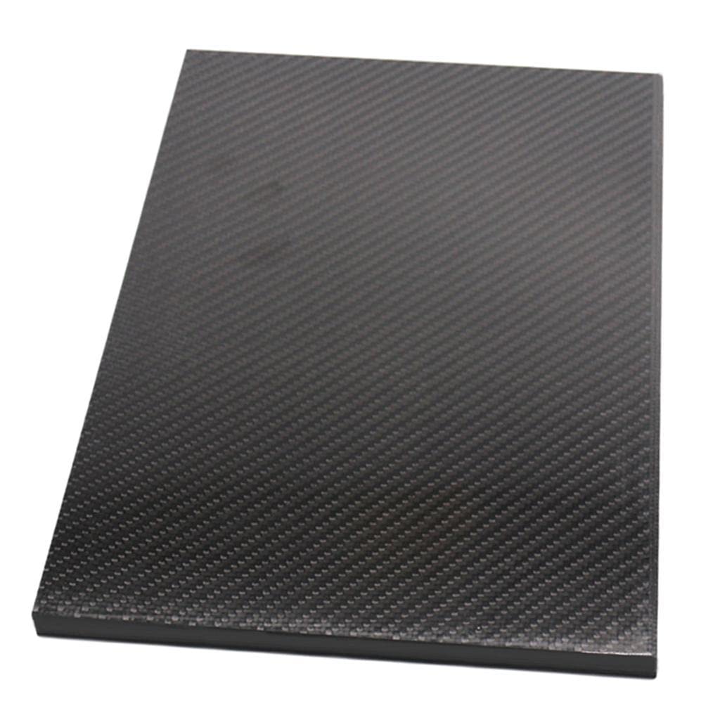 3K Twill Carbon Fiber Board, High Strength, Lightweight for Quadcopter, 200x300x5mm