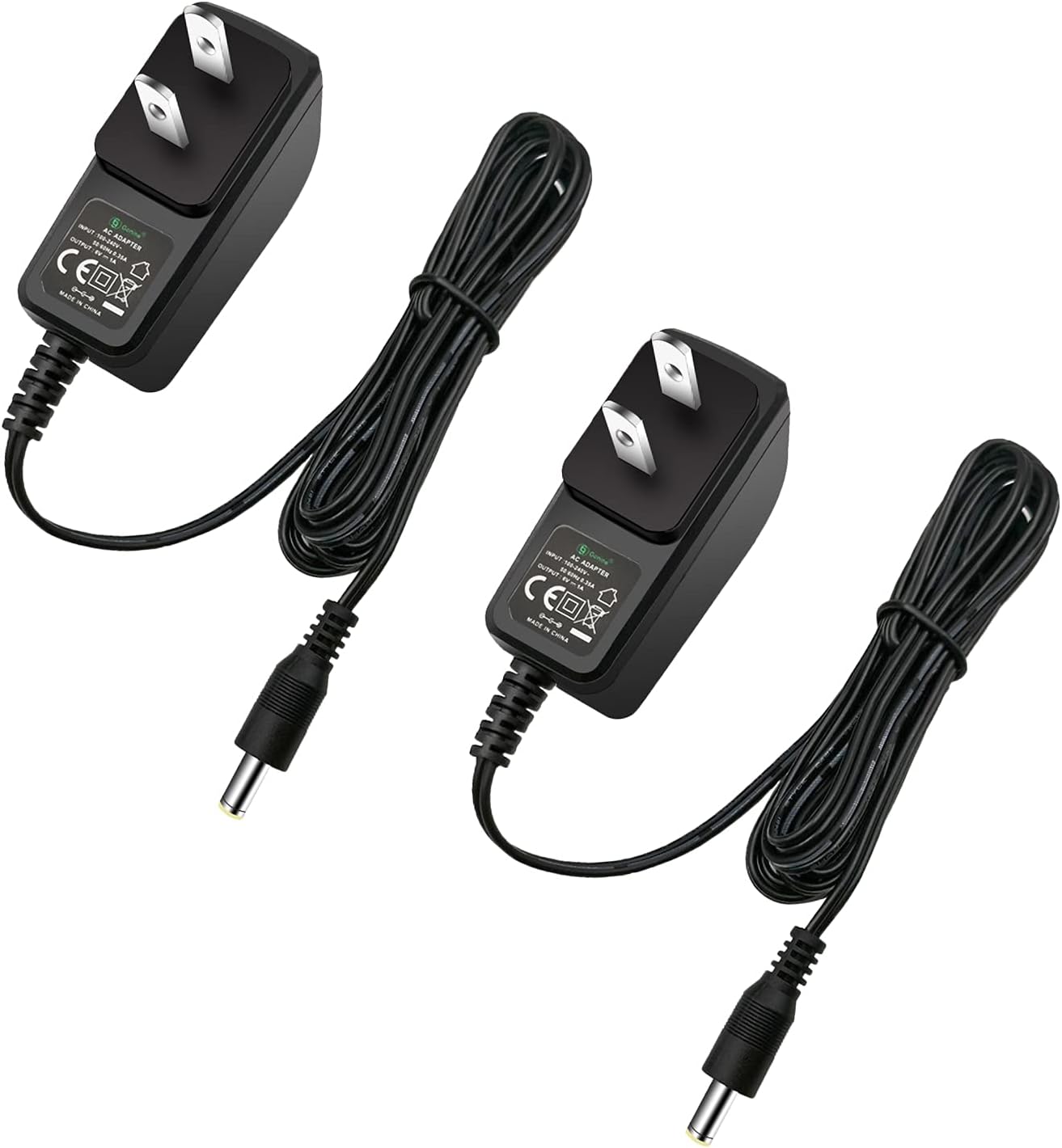 9V 300A DC Power Supply, AC110-240V 9Volt Adapter 2 Pack, for Vtech MobiGo Learning System, Electronic Scale, Telephone, Fish Tank Temperature Display.
