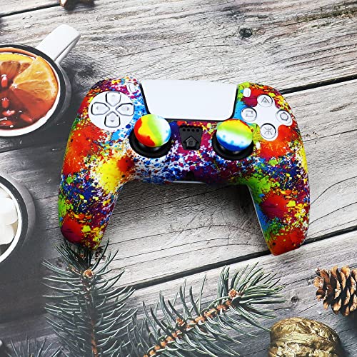 Image of Silicone Skin for PS5, Anti-Slip Shell Cover Case with Joystick Grips, PlayStation 5 Controller