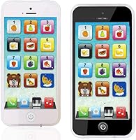 Vista 7 de Teléfono celular de juguete Yphone, para niños, color negro, recargable por USB