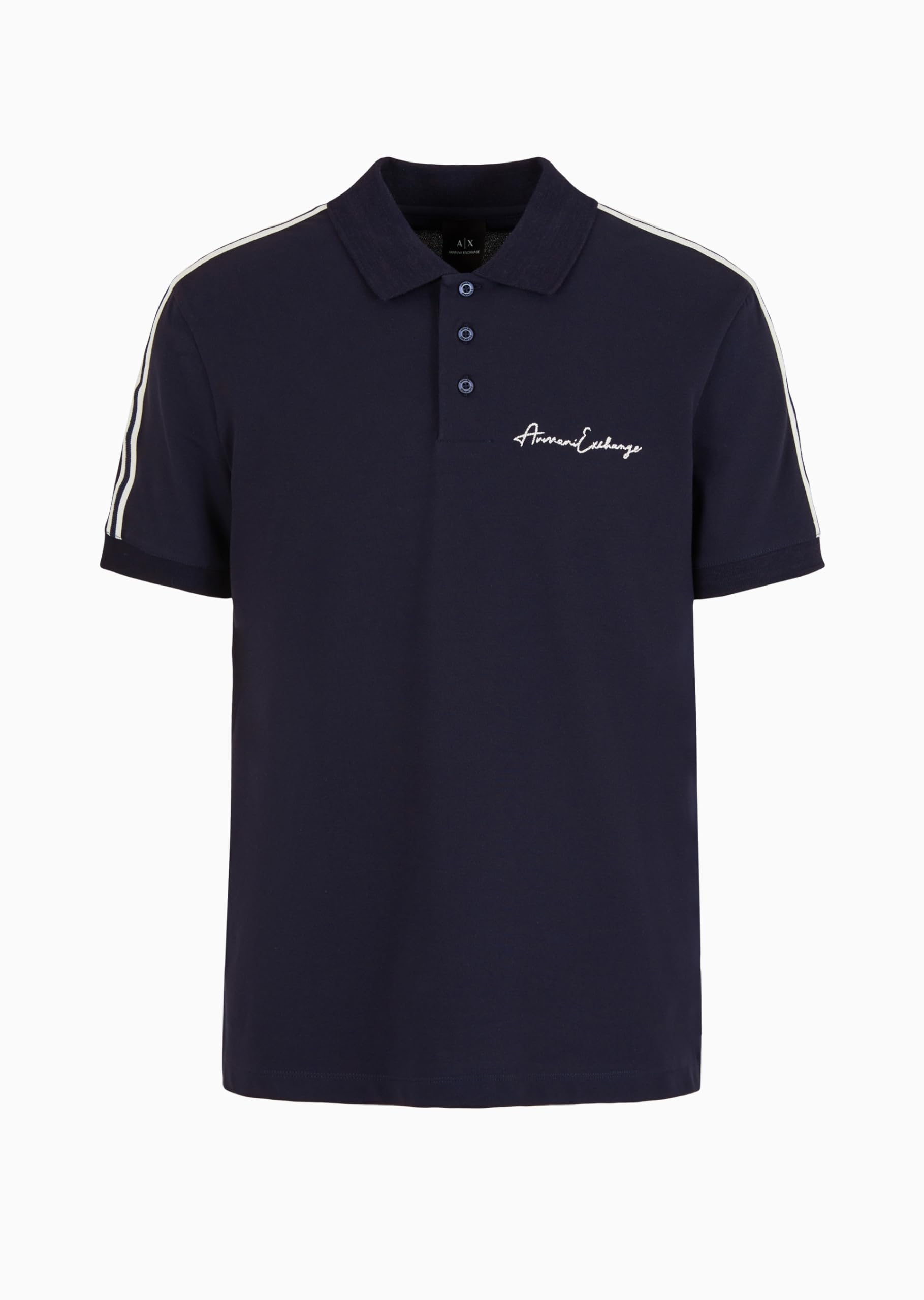 Armani Exchange Signature Logo Polo Polo con Logotipo Distintivo Hombre