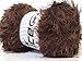 LG 100 gram Chocolate Brown Eyelash Yarn Ice Fun Fur 164 Yards 22708