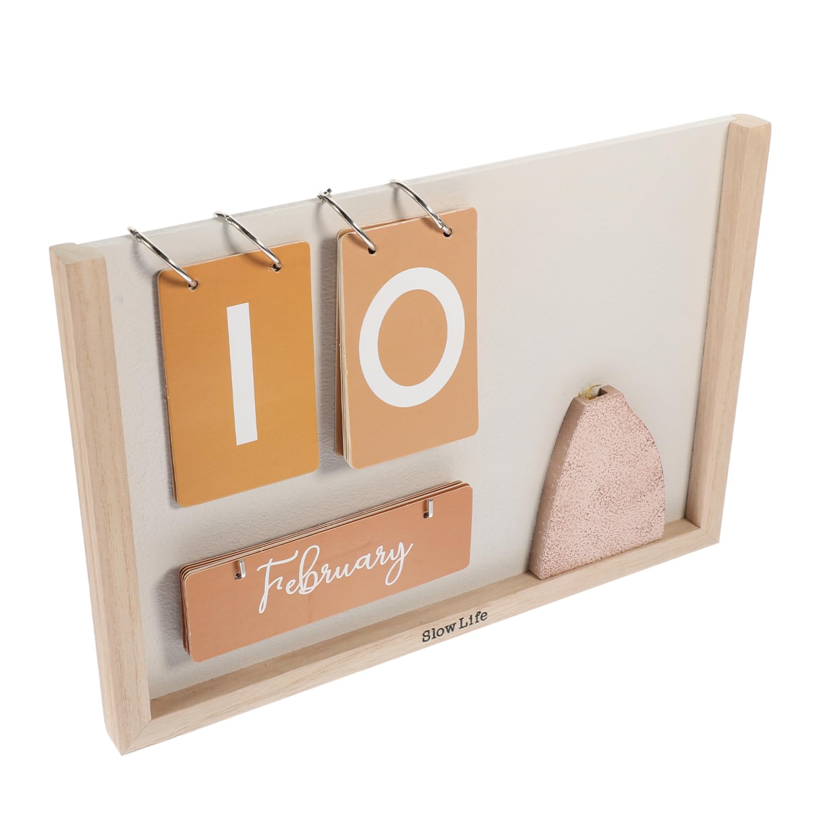 2 pz Calendario da tavolo decorativo Calendario perpetuo Decorazione per la casa Decorazione da scrivania Decorare Calendario da scrivania per ufficio Calendario Decor Ornamenti da tavolo Studio