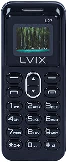 Lvix All-New L27 Mini Dual Sim |Keypad Mobile| with 0.66" Display| BT Dialer | Finger Phone| Voice Changer | Auto Call Rec... Price In India
