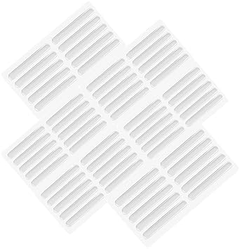 PLENARO Furniture Bumpers,Silicone Clear Furniture Bumper Strips 6.3cm Length,Adhesive Bumper Pads Clear Bumper, Transparent Cabinet Door Bumpers for Doors and Furniture Protectors (Pack of 50)