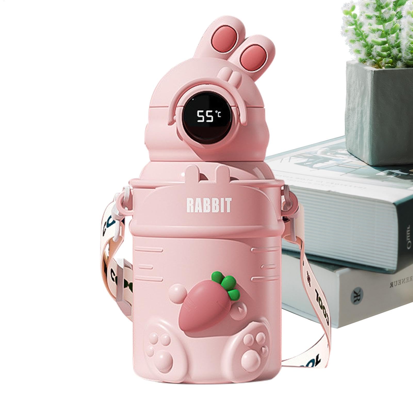 Bouteille anti-fuite gourde sport portable gourde inox paille 500ml