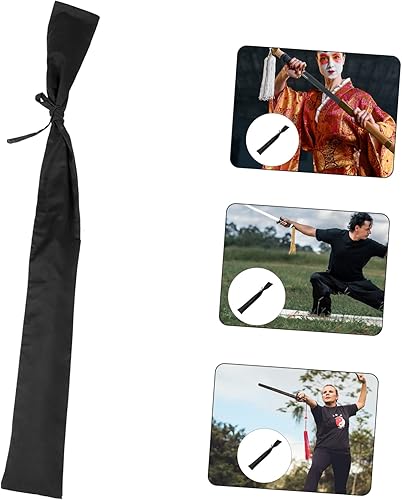 Miniatura 7 de DOITOOL Bolsa de espada Negro Sash Carry on Bags Bolso de mano de algodón Swords Bag Katana Correa de hombro Katana Holder Belt