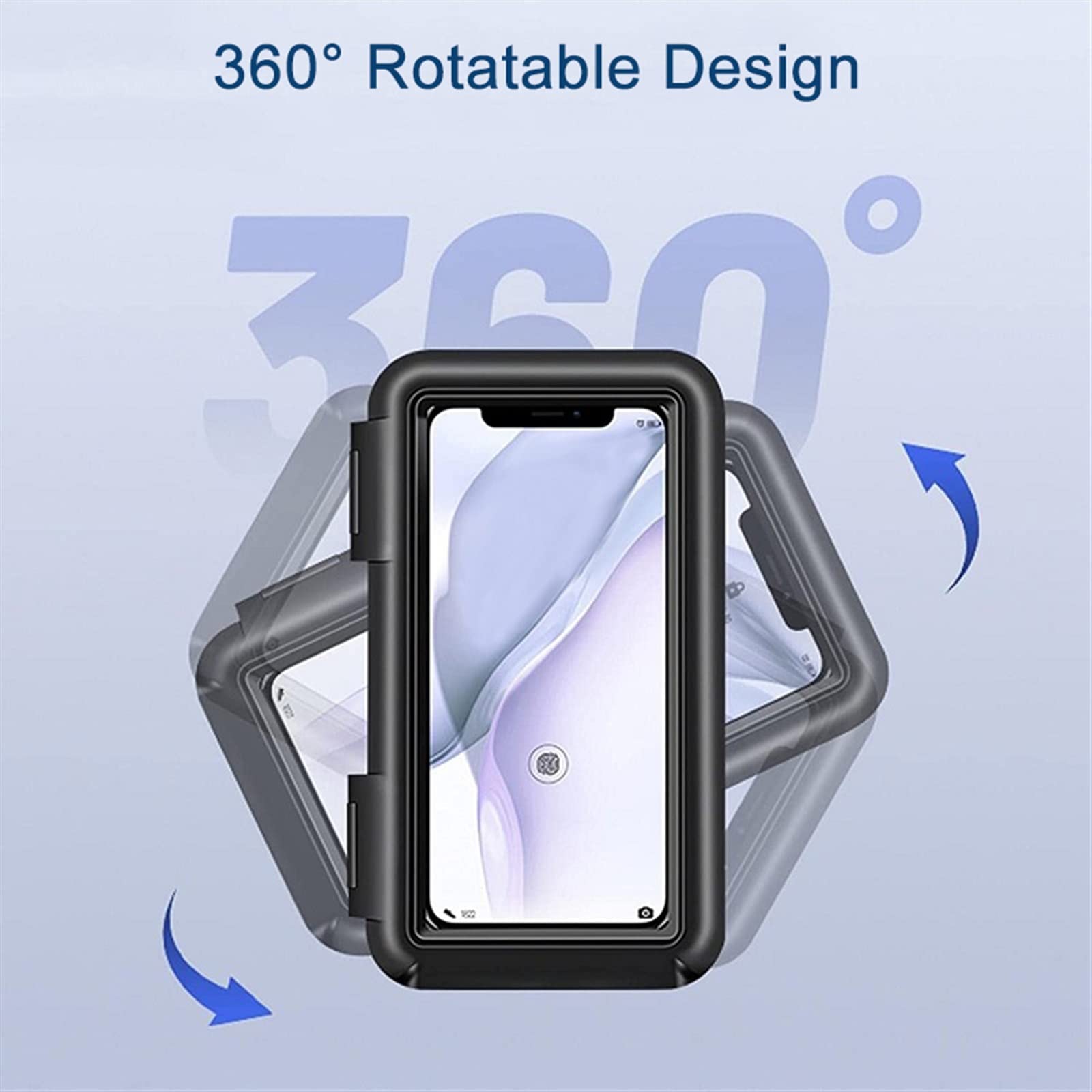 Soporte De Teléfono para Manillar De Motocicleta, Soporte De Montaje para Teléfono Móvil, Soporte Navegación GPS, Soporte para Teléfono Inteligente, Soporte Impermeable Soporte GPS teléfono