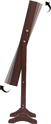 Miniatura 9 de Gabinete de espejo de joyería de pie espejo de longitud completa y almacenamiento de joyas gran capacidad de almacenamiento para joyas espejo de pie