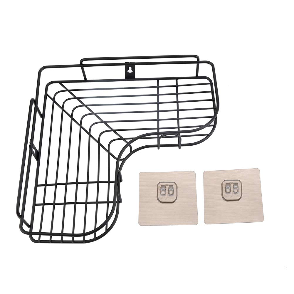 Fictor Bathroom Shower Corner Shelf, Wall-mounted Bathroom Storage Rack Triangle Towls Shampoo Shelf Holder No Drilling Self Adhesive Bathroom Shelf Organizer