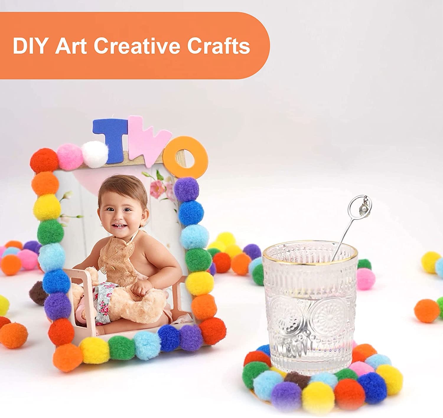 1000 Pompon Colorati | 1-3 Cm | Per Artigianato E Decorazioni | Morbidi E Soffici - Foto 3