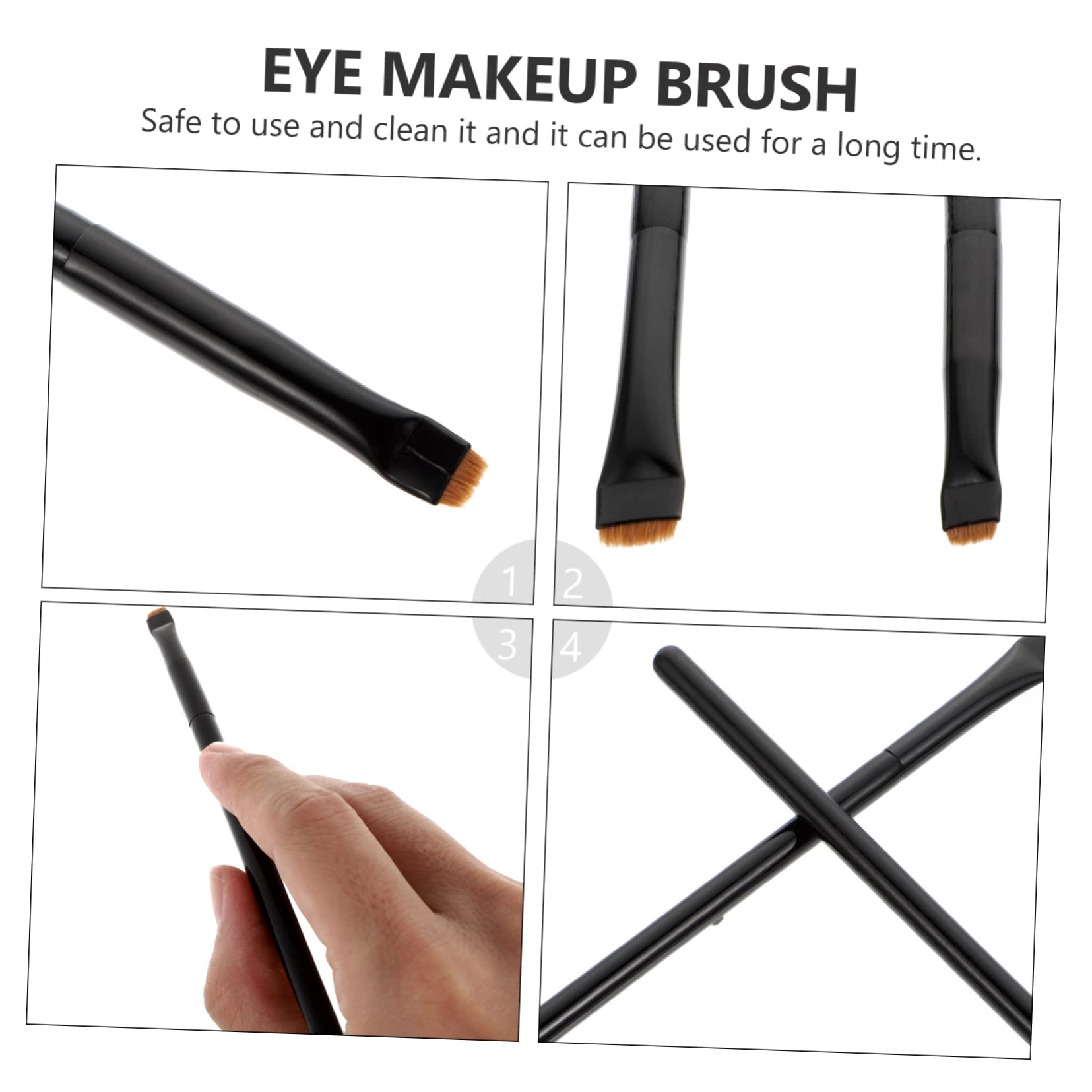 minkissy 12pezzi Pennelli Per Trucco Multi-funzione Per Occhi Setole Di Alta Qualità Per Ombretto e Eyeliner Per Uso Professionale e Quotidiano