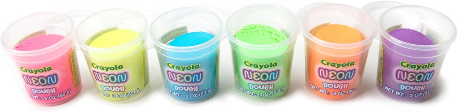 Crayola Scented Dough 48-Pack - Party Favors & Kids Toys, Non-Toxic Crayola Dough Set for Creative Fun, 6 Core Colors & Bonus Neon Dough, Ideal for Classroom & Holiday Activities