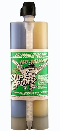 PC Products - 3005 PC-Super Epoxy Adhesive Paste, Two-Part 300ml Cartridge, Translucent 3008