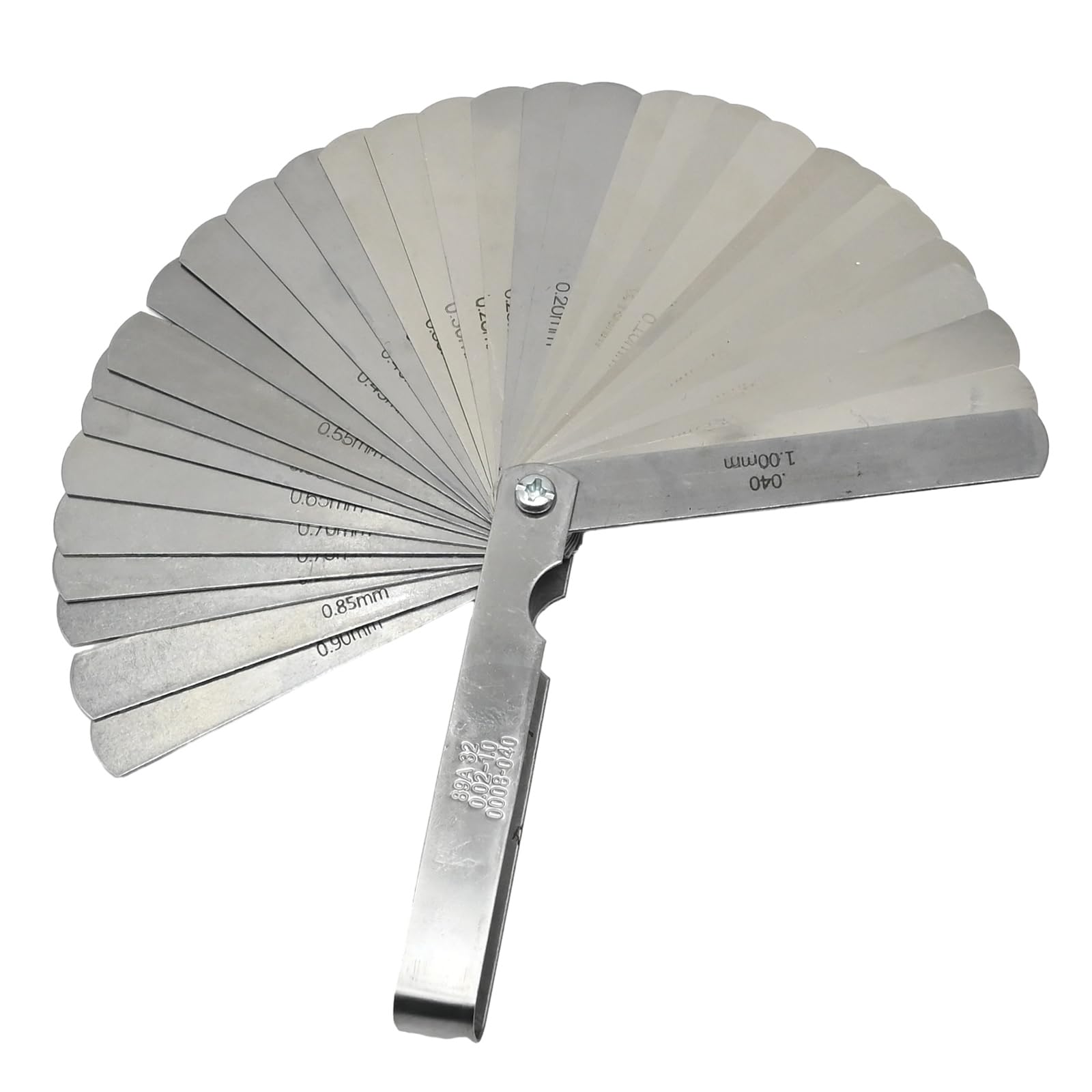 32 Blades Feeler Gauge Accuracy 0.04-0.88mm Thickness Gap Gauges Stainless Steel Feeler Metric Imperial Gap Measuring Tool I.1278780119