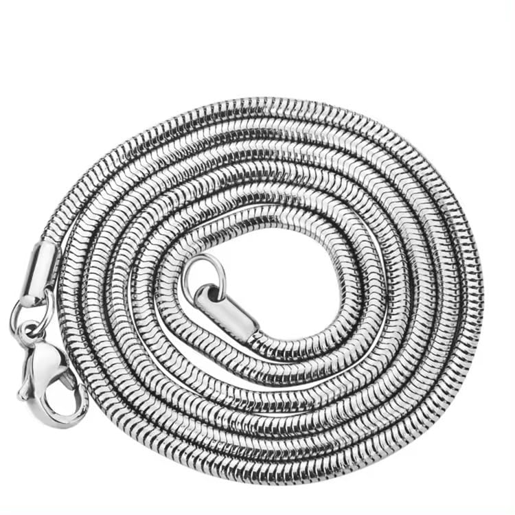 chain for men combo Silver Chain for men stylish chain for boys mens necklace for men Stainless steel chains Locket Pendant anti tarnish necklace accessories neck chain snake boys chain 546-image-7