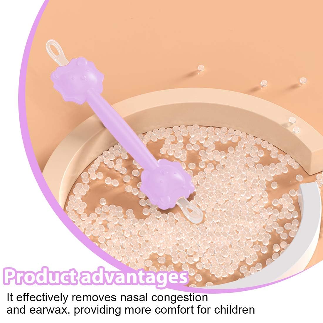 GXGM 1 pinces de nettoyage nasales pour bébé Gadget cure nez bebe pour bébés et tout-Pour enlever le cérumen，pourpre