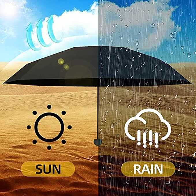 Image of Umbrella for Women | Umbrellas for Men | UV Coated 3 Fold Umbrella for Rain with Auto Open and Close Small Printed Folding Travel-Foldable Windshield