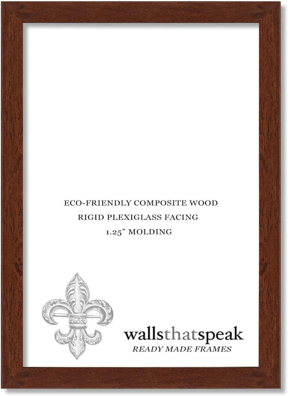 wallsthatspeak 30x40 Dark Walnut Rustic Pine Picture Frame for Puzzles Posters Photos or Artwork