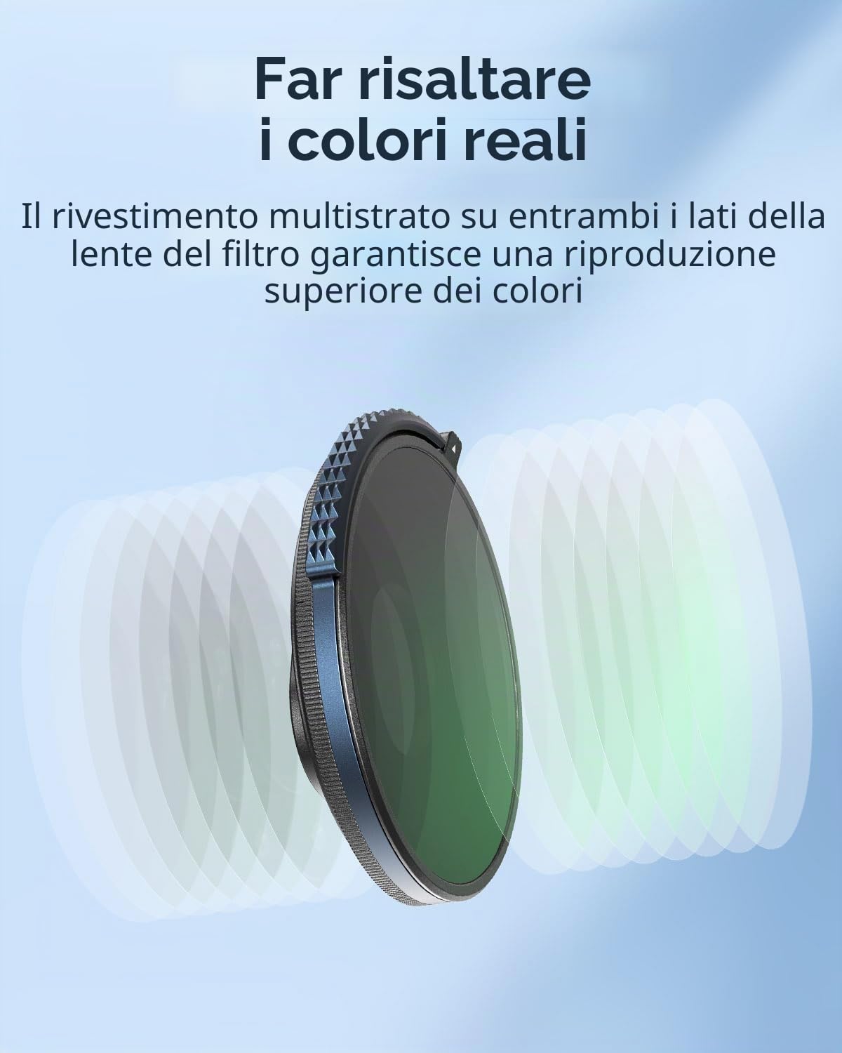 SMALLRIG Filtro CPL e VND 3-5 per DJI Osmo Action 4, che Combina ND8, ND16, ND32, CPL Fiter in uno, Filtri Polarizzatori a Densità Neutra, Accessori, Vetro Ottico HD Multistrato - 4941