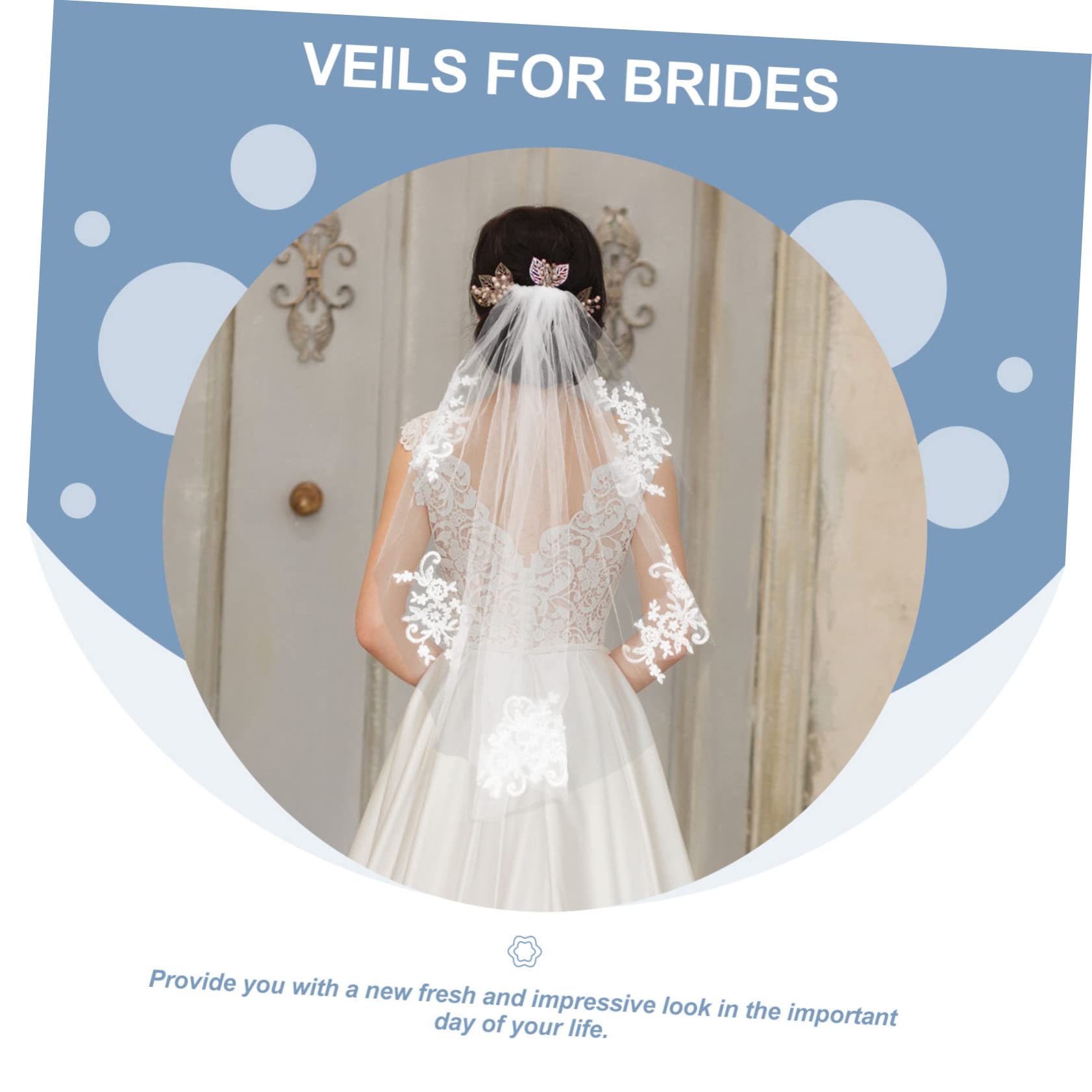 Holibanna 4pezzi Nuziale Da Sposa Singolo Con Fiori Elegante Accessorio Per Cerimonie e Fotografie Di Matrimonio Design Raffinato Per Sposi