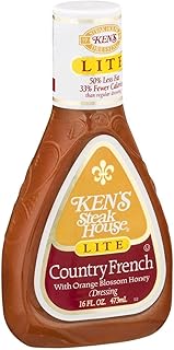 Lite Country French with Orange Blossom Honey Dressing 16 Fl Oz (Pack of 2)