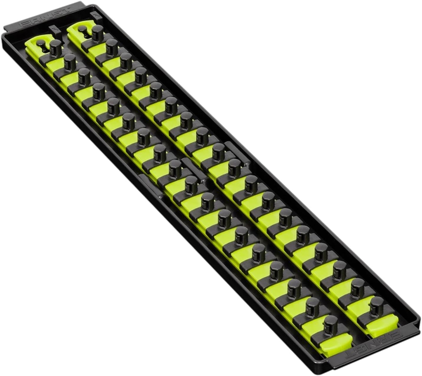 Ernst Manufacturing 19-Inch Socket Boss 2-Rail 3/4-Inch-Drive Twist-Lock Socket Organizer, Blue (8459) - Made in the USA