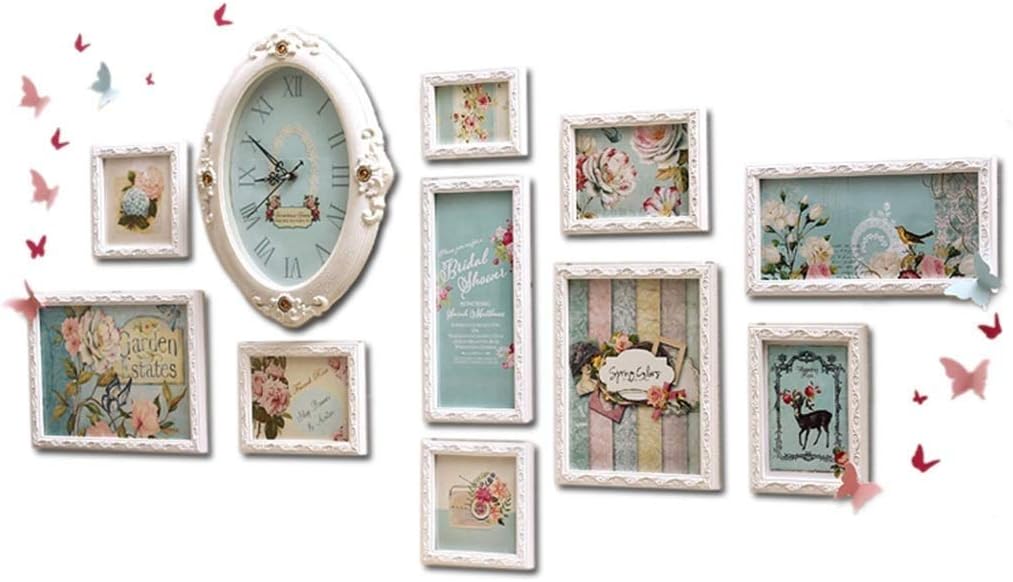 Photo Wall-Wall Hanging Picture Frames Wooden Clips Wire Artworks Cards Holder Organizer Collage image 2