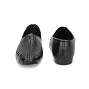 VFORVERILLA Men's Ethnic Laser Cut Slip On Flat Juttis and Mojaris Black gallery image