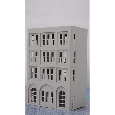 Amazon Outland Models 模型風景 モダンシティビルディング4階建ての家 ショップnゲージ 鉄道模型 通販