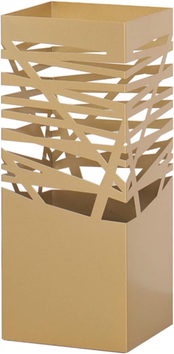 Metal Holder, Space-Saving Home, Hotel Office Entrance, Large-Capacity Umbrella Basket with Drip Tray (Color : Black)