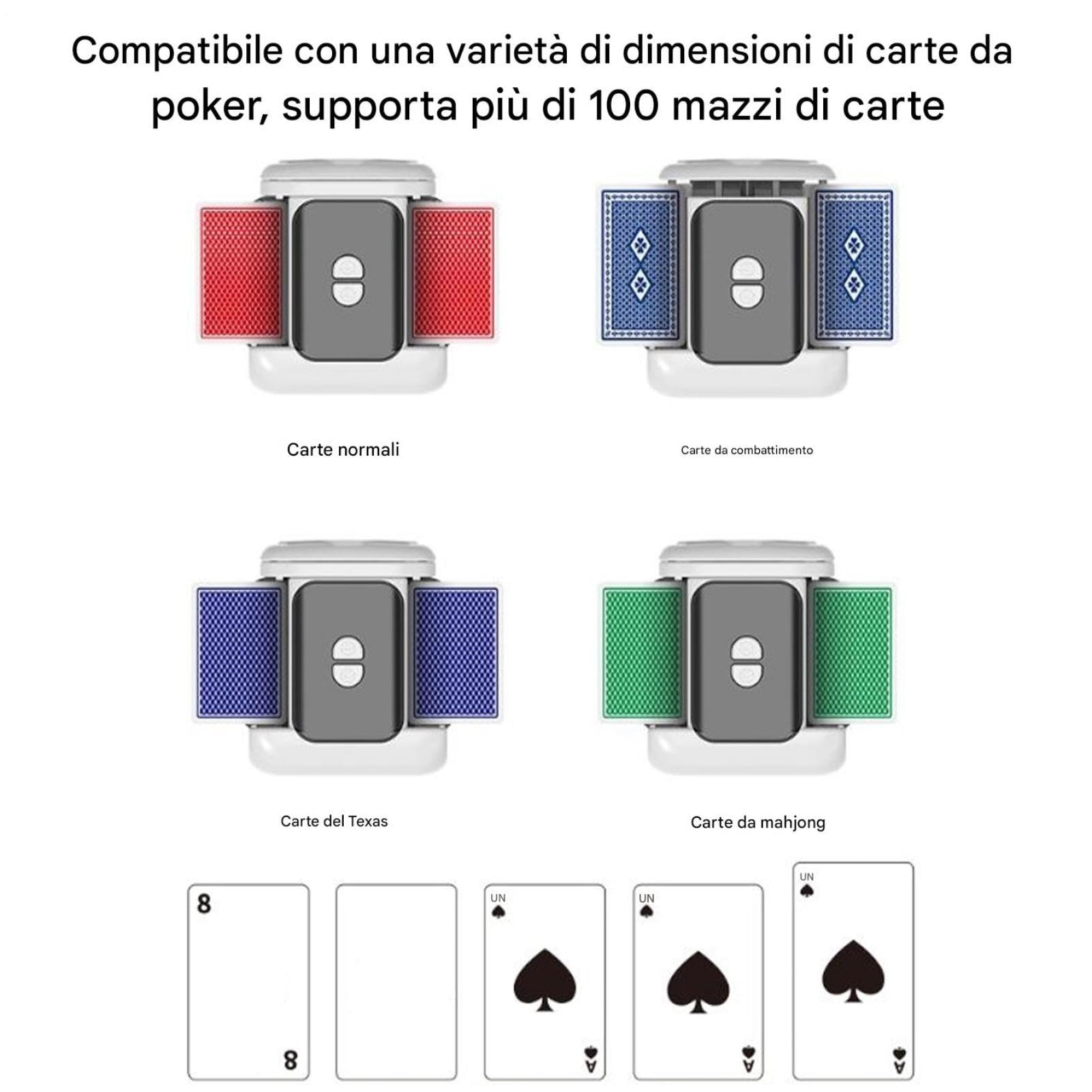 Mescolatore Automatico Di Carte Mescolatore Doppio Mazzo